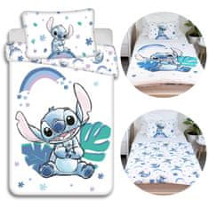 Disney DISNEY Stitch Bombažna posteljnina z zadrgo, posteljnina za malčke, otroška posteljnina, 100% bombaž, Oeko-Tex 100x135cm+40x60cm