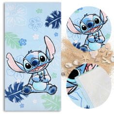 Disney Stitch DISNEY HITRO SUŠEČA se brisača za plažo, otroška BOMBAŽNA kopalna brisača 70x140 cm OEKO-TEX