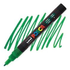 Uni-ball Posca akrilni marker PC-3ML, 0,9 - 1,3 mm, bleščeče zelen (tanka okrogla konica)