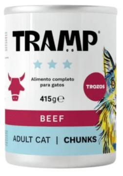 Tramp kosi govedine za odrasle mačke, 8 x 415 g