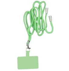 Camerazar Univerzalni obesek za ključe s telefonsko vrvico, mentolna barva, 80 cm