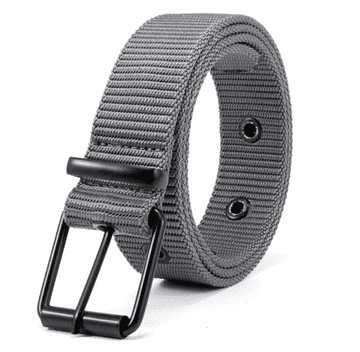 Camerazar Unisex vojaški taktični pas SURVIVAL, siva kovinska zaponka, polipropilenski najlon, 120 cm