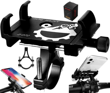 Camerazar Univerzalni nosilec telefona za krmilo kolesa, aluminijasta zlitina, za telefone 3,5-6,5 palca