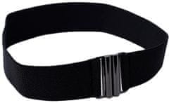 Camerazar Elastični ženski pas, črn, sintetični material, 60-85 cm