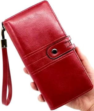 Camerazar Velika ženska denarnica iz ekološkega usnja, eleganten dizajn, 15 predalčnikov, dimenzije 19,3 x 9,5 x 3,5 cm