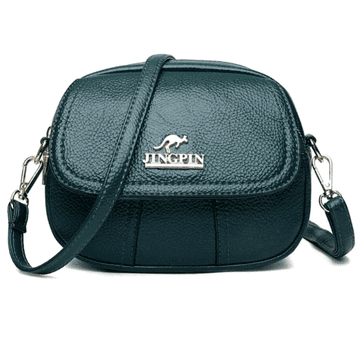 Camerazar Elegantna ženska torba čez ramo iz ekokože, zelena, 20x15x9 cm