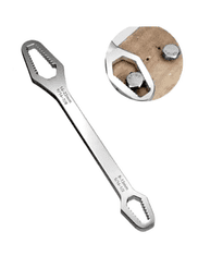 Camerazar Dvojenotni cepilni ključ 8-22 mm, krom-vanadijasta kirurška jekla, dolžina 23 cm