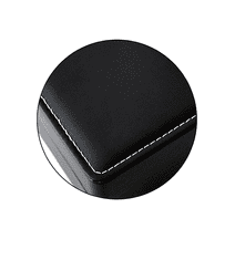 Camerazar Eleganten etui za ure in nakit iz kakovostne umetne usnje, mat črna, 110x100x70 mm