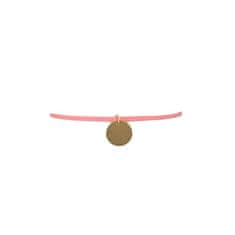 Flamenco Mystique Choker ogrlica iz splošnih kovin, roza, nastavljiva dolžina 23-28,5 cm
