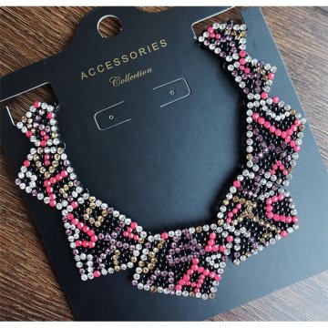 Flamenco Mystique Ogrlica s kristalno zvezdo, dolžina 43 cm, širina 5 cm