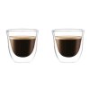 Flamenco Mystique Termo skodelice za kavo 70ml iz borosilikatnega stekla, dvojno dno, set 2 kosov