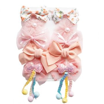 Flamenco Mystique Set 10 kovinskih sponk za lase brez niklja in kromov, dimenzije 3,5-7 cm x 4,5-8 cm x do 1,5 cm