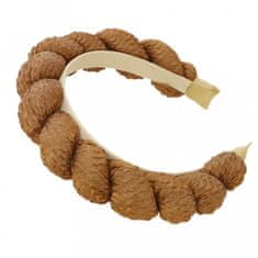 Flamenco Mystique Pletena močna rjava trak, premer 12 cm, širina 4 cm