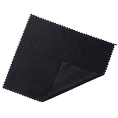 Camerazar Mikrofiber krpa za očala in telefon, 5 kosov, črna, 15 x 18 cm