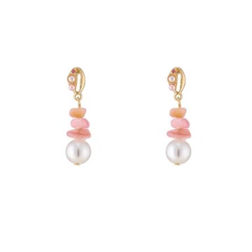 Flamenco Mystique Dolgi viseči uhan KWS36, zlitina splošnih kovin, 3,5 cm x 1 cm