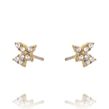 Flamenco Mystique Zlatne uhane K1619, hipoalergene, brez niklja in kroma, dimenzije 0,7 x 0,7 cm