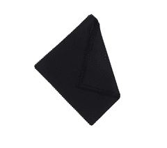 Camerazar Mikrofiber krpa za očala in telefon, 5 kosov, črna, 15 x 18 cm