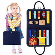 Flamenco Mystique Izobraževalni organizator iz filca za otroke, 100% filc, dimenzije 32x29 cm (56 cm po razgrnitvi)