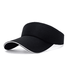 Camerazar Nastavljiva poletna kapa, črna, lahek material, dolžina vizirja 10 cm