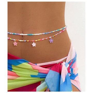 Flamenco Mystique Veriga BODY CHAIN KWS11, dolžina 68+25 cm, izdelana iz zlitin običajnih kovin brez niklja in kroma