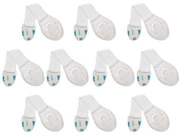 Ruhhy Zavarovanje - ključavnice za omare, 10 kosov, bela