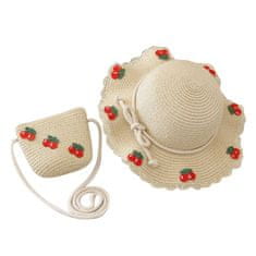 Flamenco Mystique Otroške kompleti slamnate klobuke in torbice 52 cm, starost: 2-6 let, teža: 2,5 kg