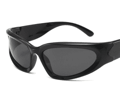 Camerazar Univerzalne moške športne sončne očala za kolesarjenje, polarized, črne
