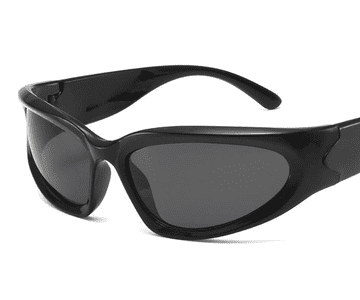 Camerazar Univerzalne moške športne sončne očala za kolesarjenje, polarized, črne