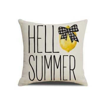 Flamenco Mystique Prevleka za vzglavnik 45 x 45 cm limona HELLO SUMMER POD160