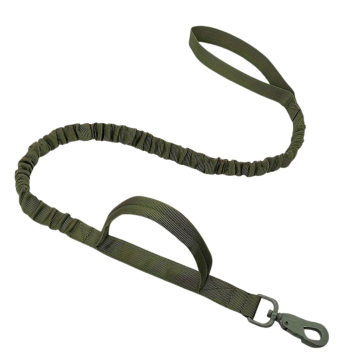 Camerazar Močno taktično vodilo za pse z ročajem iz zelenega najlonskega vrveta