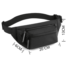 Camerazar Damska in moška nepremočljiva športna torbica za ledvico