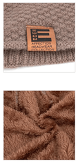 Camerazar Unisex Zimska kapa s podlogo, s krznom, siva, 100% akrilna preja, obseg 54-62 cm