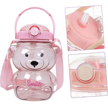 Flamenco Mystique Ružna steklenica za vodo z ročajem SWEET BEAR 1000 ML BD27
