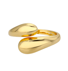 Camerazar Zlat prsten za kirurgijo 18 mm iz jekla 316L z robustno kapljico