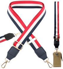 Camerazar Nastavljivi ženski pas za nahrbtnik, širok 38 mm, poliester, zlat kovinski deli