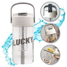 Flamenco Mystique Lahka za vodo z mrežico in slamico 800 ml Lucky BD36