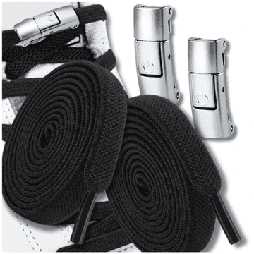 Camerazar Elastične črne univerzalne vezalke brez vezanja