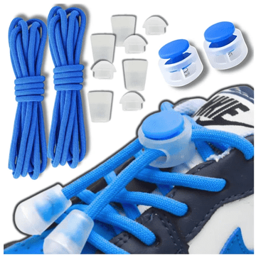 Camerazar Elastične vezice za čevlje brez vezanja z držalom modre barve