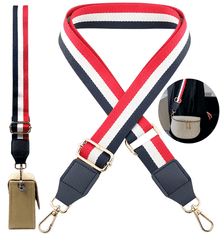 Camerazar Nastavljivi ženski pas za nahrbtnik, širok 38 mm, poliester, zlat kovinski deli