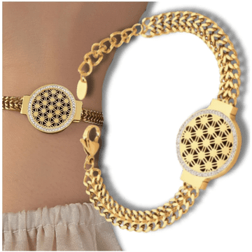 Camerazar Zlati široki kirurški jekleni zapestnica