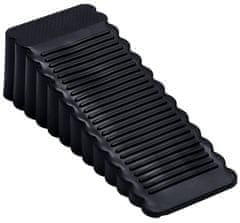 Camerazar Črna plastična zadrževalna klina za vrata, klinaste oblike, dimenzije 4,1 x 9,5 x 2,8 cm