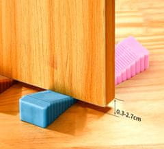 Camerazar Črna plastična zadrževalna klina za vrata, klinaste oblike, dimenzije 4,1 x 9,5 x 2,8 cm