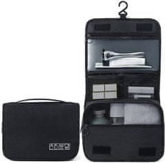 Camerazar Raztegnjivi XXL organizator za kozmetiko z zanko, uniseks, 300D Oxford poliester, dimenzije: 53x24,5 cm