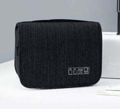 Camerazar Raztegnjivi XXL organizator za kozmetiko z zanko, uniseks, 300D Oxford poliester, dimenzije: 53x24,5 cm