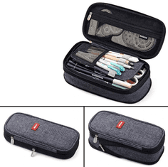 Camerazar Večnamenski organizator - pernica, temno siva, poliestrer, 22x11x6,5 cm