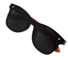 Camerazar Moške športne polarizirane očala, črna z bambusovimi lečami, UV filter 400 kat. 3
