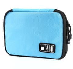 Camerazar Potovalni organizator za kable in polnilce, moder, poliester Oxford 300D, 24x17x2.5 cm