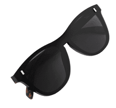 Camerazar Moške polarizirane športne očala z bambusovimi lečami, črne, UV filter 400 kat. 3