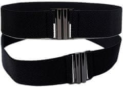 Camerazar Elastični ženski pas, črn, sintetični material, 60-85 cm