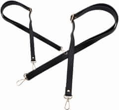 Camerazar Nastavljiv trak za torbico iz ekološke usnje, črna, največja dolžina 120 cm
